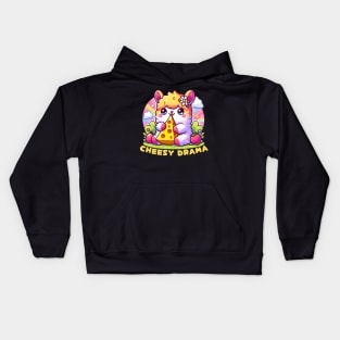 Cheesy drama Llama Kids Hoodie